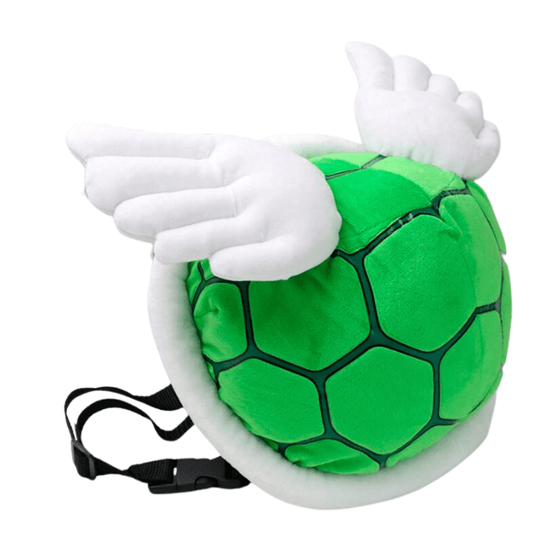 Carapace de Paratroopa peluche verte avec ailes, inspiré du personnage de Mario, 28cm.