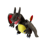 Peluche Dracaufeu Shiny ultra douce de 25 cm inspirée du Pokémon Feu et Vol, idéale cadeau et collection