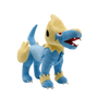 Peluche Élecsprint 26cm inspirée du Pokémon avec crinière électrique et nuages orageux