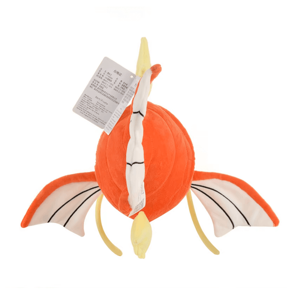 Peluche Magicarpe de 20cm, la version mignonne de ce Pokémon emblématique, idéale pour les fans de Pokémon.