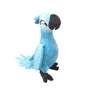 peluche Perla ara bleu de 30 cm du film Rio, peluche douce et gentille