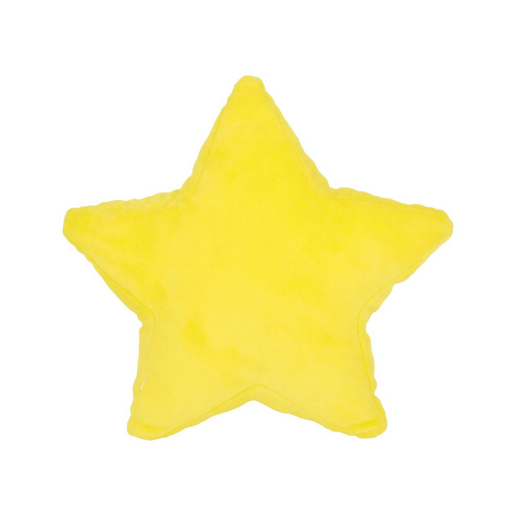 Super Etoile peluche en forme d'étoile jaune, douce et mignonne, inspirée de la série de jeu vidéo Mario.