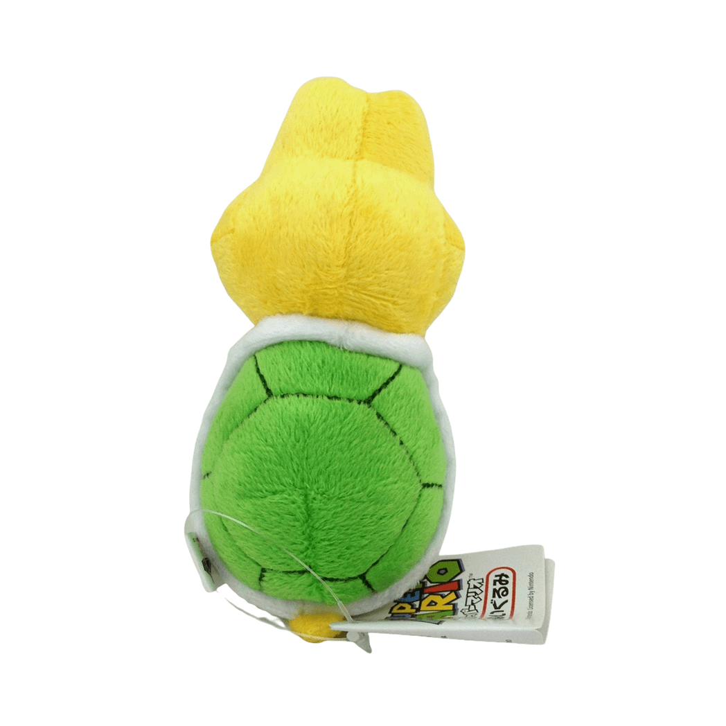 Peluche Koopa Vert de 14cm, personnage de Mario, en peluche douce représentant une tortue colorée.