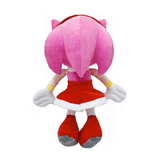 Peluche Amy Rose de 30cm montrant le dos, personnage emblématique de la série Sonic.