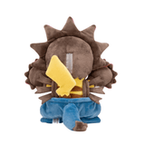 Pikachu Cosplay Trioxhydre, peluche de 20 cm inspirée de Pokémon, vue arrière, détails et design originaux.