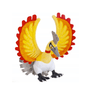 Peluches Ho-Oh Shiny 24cm brillante aux sept couleurs du Pokémon légendaire Ho-Oh