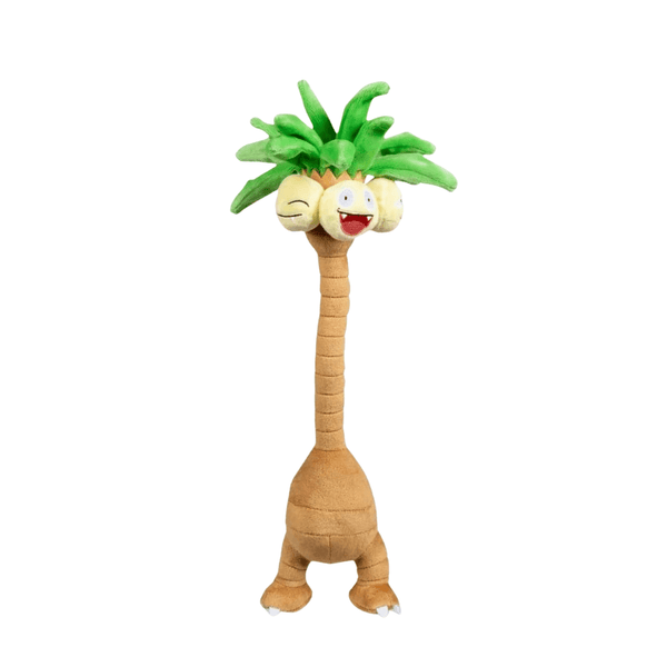 Peluche Noadkoko d'Alola 40cm inspirée de Pokémon avec tête sur la queue et ondes télépathiques
