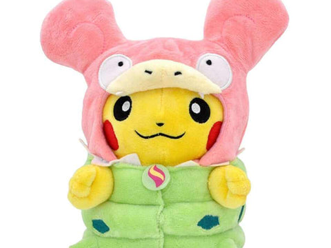 Pikachu cosplay Méga-Flagadoss peluche Pokémon 23cm, peluche Pokémon douce et fidèle