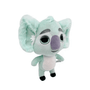 Peluche peluche Petit Bout d’chou en koala turquoise à la fourrure douce, avec un grand nez violet et des pattes noires