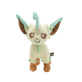 peluche Phyllali beige et marron, avec de grandes oreilles bordées de vert et une mèche turquoise