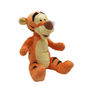 Peluche Tigrou orange et beige en tissu doux, ornée de rayures noires et d’un grand museau brun.